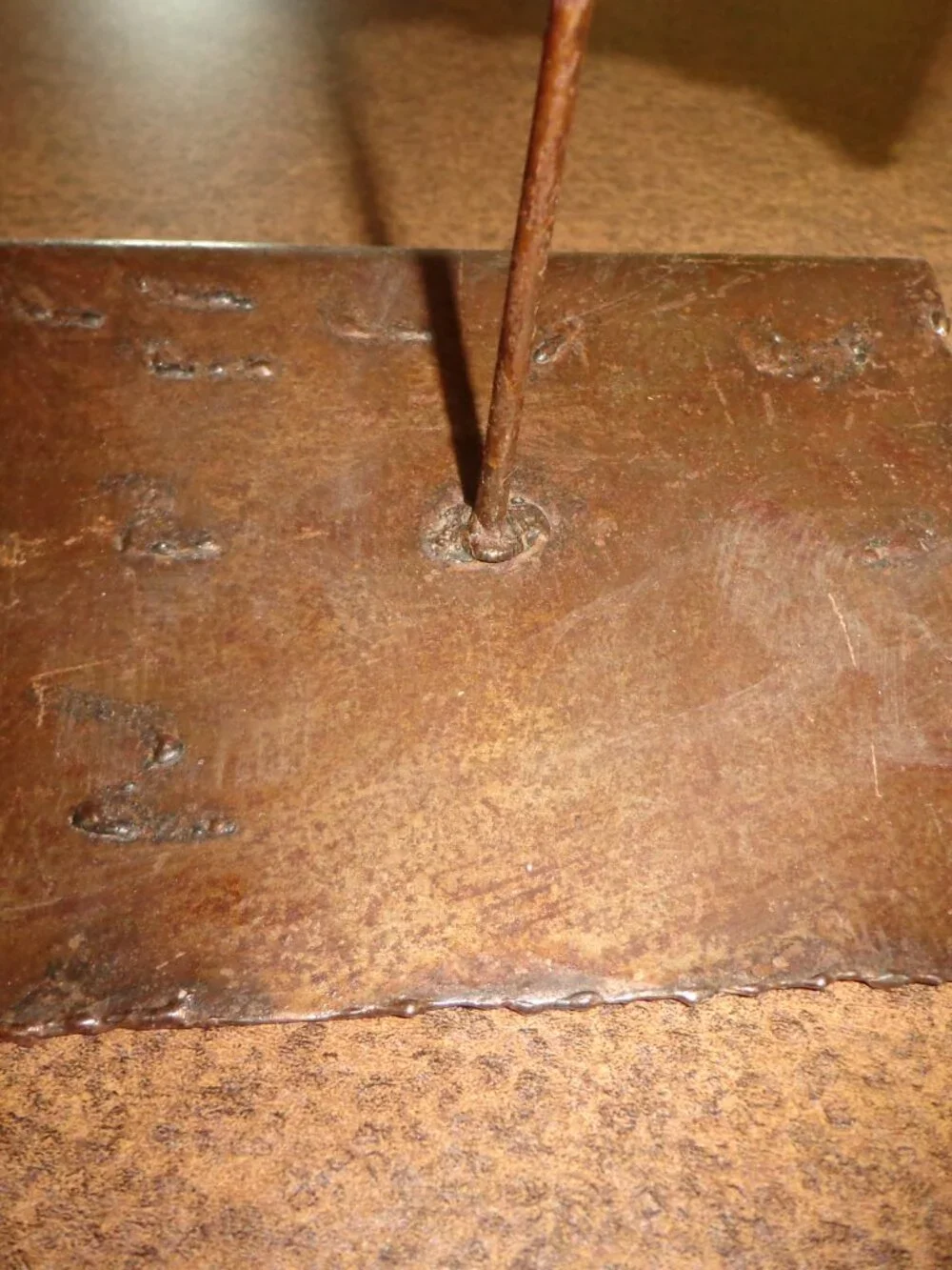 Sea Fish Steel Welded Steel Base Mount Beautifully Done! Marine Bronze Tone